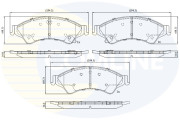 CBP32275 Sada brzdových destiček, kotoučová brzda Comline COMLINE