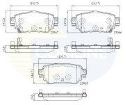 CBP32277 COMLINE sada brzdových platničiek kotúčovej brzdy CBP32277 COMLINE