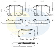 CBP32299 Sada brzdových destiček, kotoučová brzda Comline COMLINE