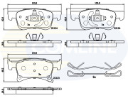 CBP32300 Sada brzdových destiček, kotoučová brzda Comline COMLINE