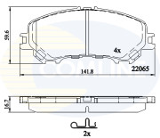 CBP32304 Sada brzdových destiček, kotoučová brzda Comline COMLINE