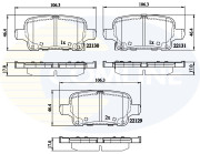 CBP32307 Sada brzdových destiček, kotoučová brzda Comline COMLINE