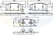 CBP32310 COMLINE sada brzdových platničiek kotúčovej brzdy CBP32310 COMLINE