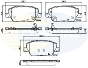 CBP32324 Sada brzdových destiček, kotoučová brzda COMLINE