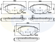 CBP32325 COMLINE sada brzdových platničiek kotúčovej brzdy CBP32325 COMLINE