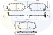 CBP32332 COMLINE sada brzdových platničiek kotúčovej brzdy CBP32332 COMLINE