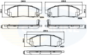CBP32336 Sada brzdových destiček, kotoučová brzda Comline COMLINE