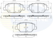 CBP32371 Sada brzdových destiček, kotoučová brzda Comline COMLINE