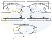 CBP32376 Sada brzdových destiček, kotoučová brzda Comline COMLINE