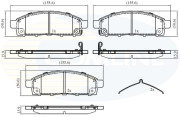 CBP32378 Sada brzdových destiček, kotoučová brzda COMLINE