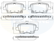 CBP32384 Sada brzdových destiček, kotoučová brzda Comline COMLINE