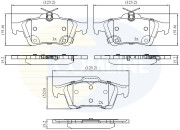 CBP32397 Sada brzdových destiček, kotoučová brzda Comline COMLINE