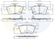 CBP32407 Sada brzdových destiček, kotoučová brzda Comline COMLINE