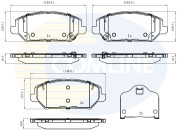 CBP32409 Sada brzdových destiček, kotoučová brzda Comline COMLINE