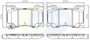 CBP32428 COMLINE sada brzdových platničiek kotúčovej brzdy CBP32428 COMLINE