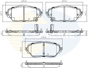 CBP32438 COMLINE sada brzdových platničiek kotúčovej brzdy CBP32438 COMLINE