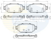 CBP32442 Sada brzdových destiček, kotoučová brzda Comline COMLINE