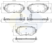 CBP32458 Sada brzdových destiček, kotoučová brzda Comline COMLINE