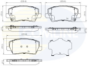 CBP32526 Sada brzdových destiček, kotoučová brzda Comline COMLINE