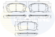 CBP32693 Sada brzdových destiček, kotoučová brzda Comline COMLINE
