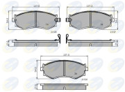 CBP3286 Sada brzdových destiček, kotoučová brzda Comline COMLINE