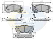 CBP3449 Sada brzdových destiček, kotoučová brzda Comline COMLINE