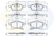 CBP3583 Sada brzdových destiček, kotoučová brzda Comline COMLINE