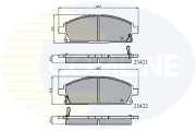 CBP3591 Sada brzdových destiček, kotoučová brzda Comline COMLINE