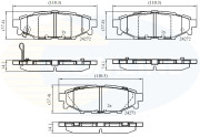 CBP36052 Sada brzdových destiček, kotoučová brzda Comline COMLINE