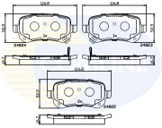 CBP36067 Sada brzdových destiček, kotoučová brzda Comline COMLINE