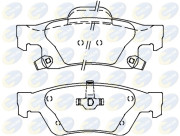 CBP36076 COMLINE sada brzdových platničiek kotúčovej brzdy CBP36076 COMLINE