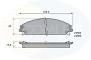 CBP36086 Sada brzdových destiček, kotoučová brzda Comline COMLINE