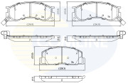CBP3746 Sada brzdových destiček, kotoučová brzda Comline COMLINE
