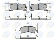 CBP3839 Sada brzdových destiček, kotoučová brzda Comline COMLINE