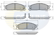 CBP3863 Sada brzdových destiček, kotoučová brzda Comline COMLINE