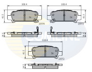 CBP3882 Sada brzdových destiček, kotoučová brzda Comline COMLINE