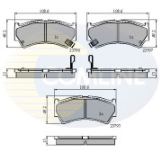 CBP3883 Sada brzdových destiček, kotoučová brzda Comline COMLINE