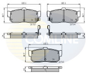 CBP3955 Sada brzdových destiček, kotoučová brzda Comline COMLINE