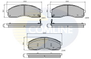 CBP3968 Sada brzdových destiček, kotoučová brzda Comline COMLINE