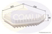 CTY12185 Vzduchový filtr COMLINE