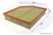 EAF969 COMLINE vzduchový filter EAF969 COMLINE