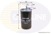 EFF168 COMLINE palivový filter EFF168 COMLINE