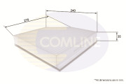 EKF106 Filtr, vzduch v interiéru COMLINE