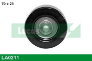 LA0211 Napínací kladka, žebrovaný klínový řemen LUCAS ENGINE DRIVE