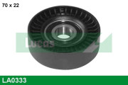 LA0333 Vratná/vodicí kladka, klínový žebrový řemen LUCAS ENGINE DRIVE