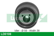 LD0108 Napínací kladka, ozubený řemen LUCAS ENGINE DRIVE