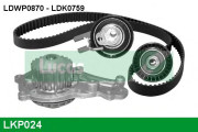 LKP024 Vodní pumpa + sada ozubeného řemene LUCAS ENGINE DRIVE