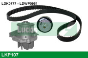 LKP107 Vodní pumpa + sada ozubeného řemene LUCAS ENGINE DRIVE