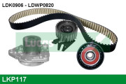 LKP117 Vodní pumpa + sada ozubeného řemene LUCAS ENGINE DRIVE