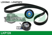 LKP128 Vodní pumpa + sada ozubeného řemene LUCAS ENGINE DRIVE